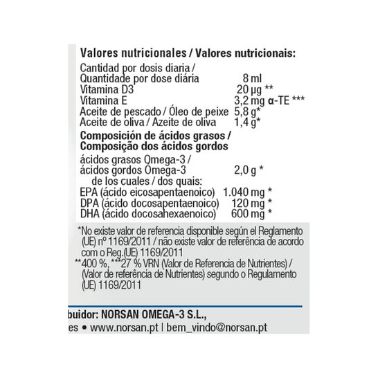 Norsan Omega-3 Total Limón 200ml