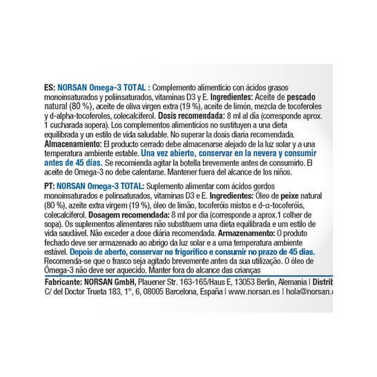 Norsan Omega-3 Total Limón 200ml