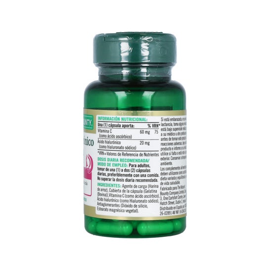 Nature's Bounty Ácido Hialurónico 20 mg Vitamina C 30 caps