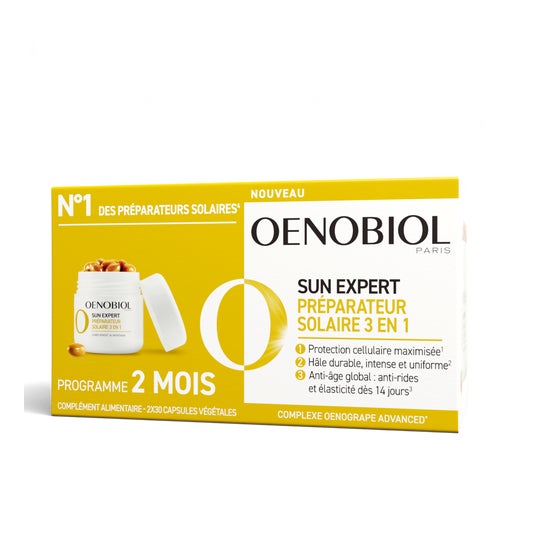 Oenobiol Sun Expert Préparateur Solaire 3 en 1 2x30caps