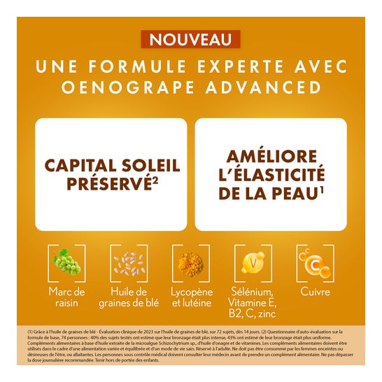 Oenobiol Sun Expert Préparateur Solaire 3 en 1 2x30caps