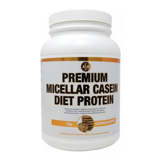 ASN Premium Micellar Casein Cookies & Cream 1000g | PromoFarma