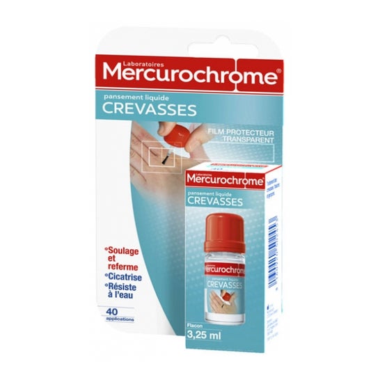 Mercurochrome Pansement Liquide Crevasses Mains 3,25ml