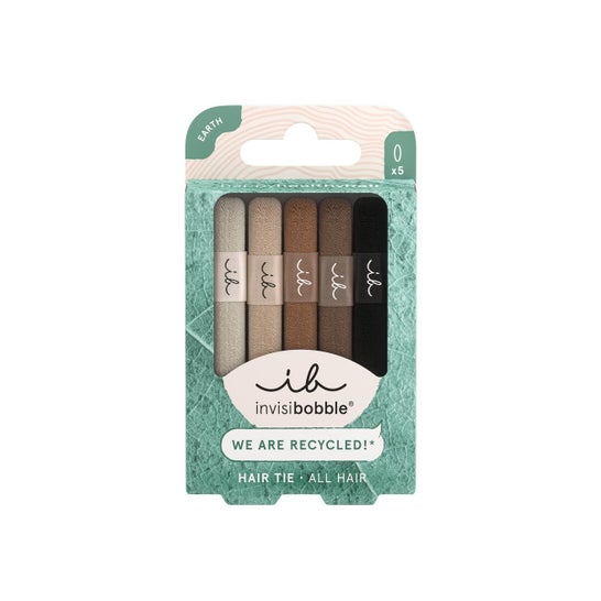 Invisibobble Earth Hair Tie Elásticos Cabelo Mocha 5 Unidades