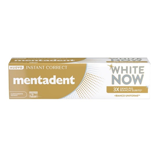 Mentadent Dentifricio White Now Instant Correct 75ml