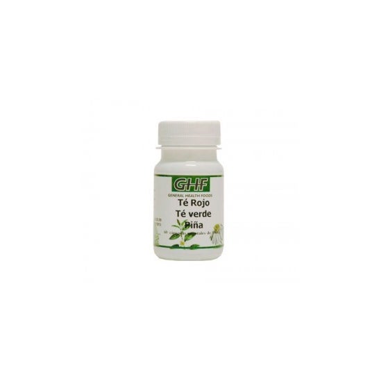 GHF Té Verde + Té Rojo + Piña 500 mg 60 caps
