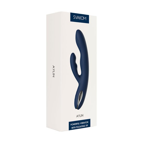 Svakom Aylin Powerful Vibrator With Pulsating Tip Dark Blue 1ud