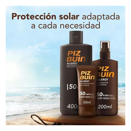 Piz Buin Allergy Loción Piel Sensible SPF50+ Proteccion 400ml Piz Buin Allergy Loción Piel Sensible SPF50+ Proteccion 400ml
