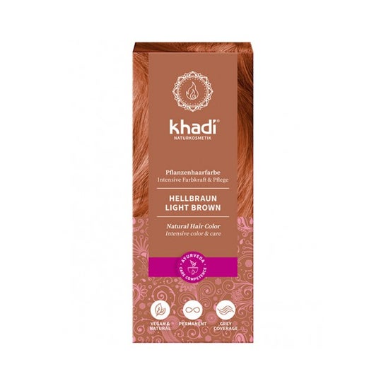 Khadi Light Brown Dye 100% Veget 100g