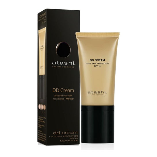Atashi® DD Cream Nude Skin Perfection SPF15 Tono Medio 50ml