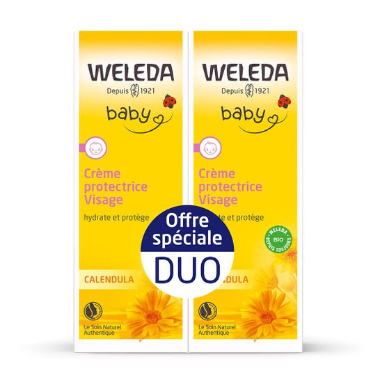 Weleda Baby Duo Crema Protectora Facial Caléndula 2x50ml