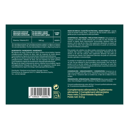 DocMorris Vitamina B12 1000µg 120caps