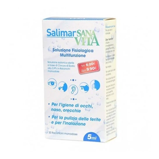 Paladin-Pharma Salimar Sanavita Soluzione Fisiologica Multifunzione 30X5ml