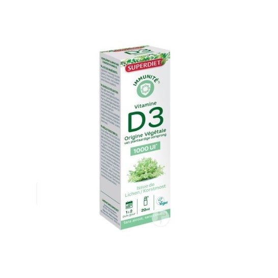 SuperDiet Immunität Vitamin D3 pflanzlich 1000IU Spray 20ml
