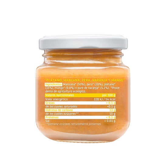 Smileat Tarrito Ecológico de Multifrutas Mango 130 g