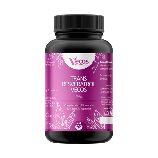 Vecos Nucoceutical Trans-resveratrol 60 Capsules