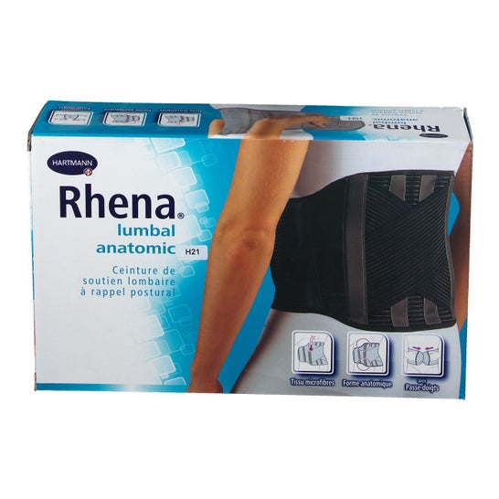 Rhena Faja Lumbar Anatómica Plus +H21 Noir T4 1ud