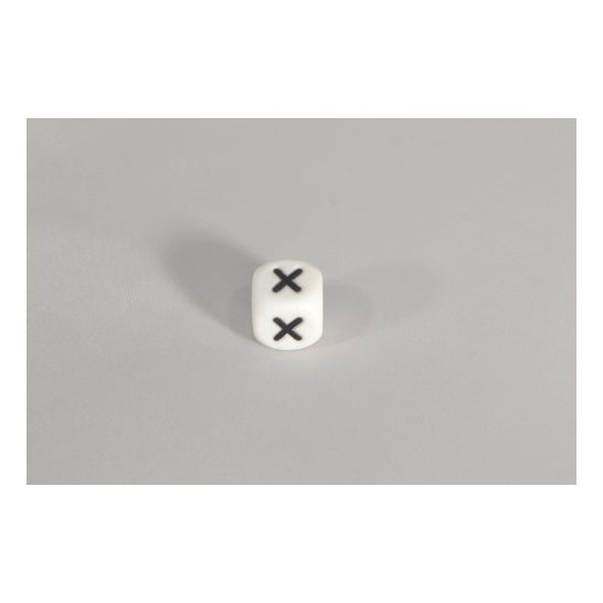 Onomkeerbare Siliconenkraal voor Chip Clip Letter X 1 eenheid