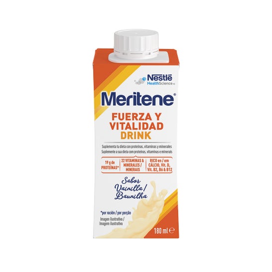 Meritene Fuerza y Vitalidad Drink Vainilla 6x180 ml
