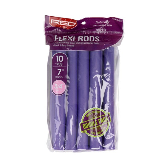 Red By Kiss Flexi Rods 7" Length 3/4" Purple 10 uds