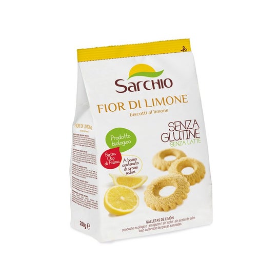 Sarchio Fior di Limone Galletas de Limón Sin Gluten 250g