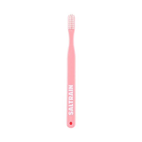 Saltrain Micro-Bristles Toothbrush Pink White 1ud