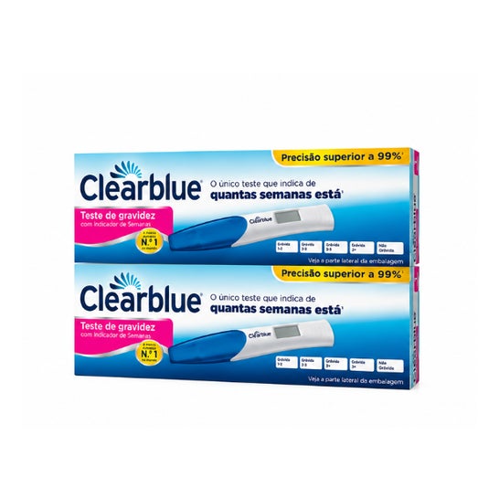 Clearblue Pack Prueba de embarazo Indicador de semanas 2 Pruebas