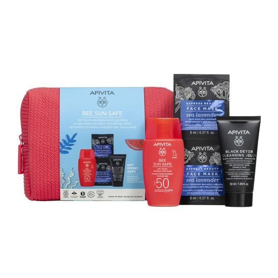 Apivita Bee Sun Safe Pack Dry Touch Invisible Fluid Spf50