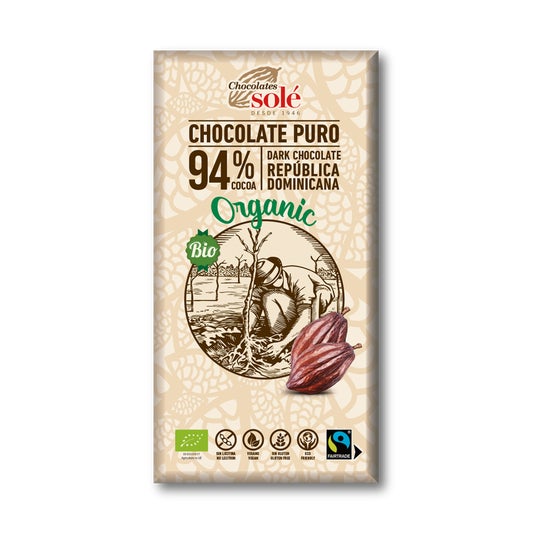 Chocolaatjes Tong Donkere Chocolade 94% 100g