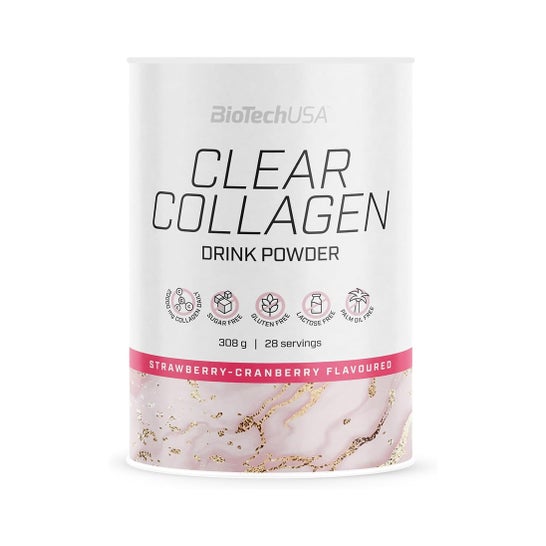 BioTech USA Clear Collagen Strawberry Cranberry 308g