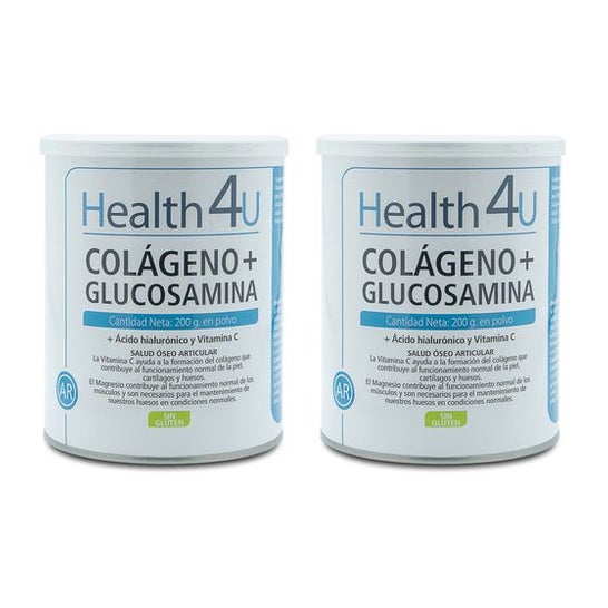 Health 4U Pack Colágeno + Glucosamina en Polvo 2x200g