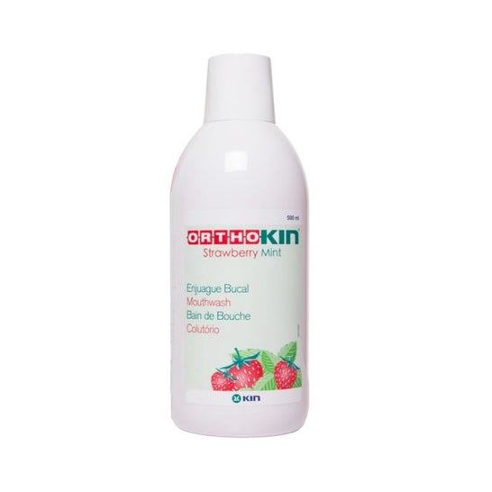 Kin Ortho Colutorio Prevención de Caries Fresa Menta 500ml Kin Ortho Colutorio Prevención de Caries Fresa Menta 500ml