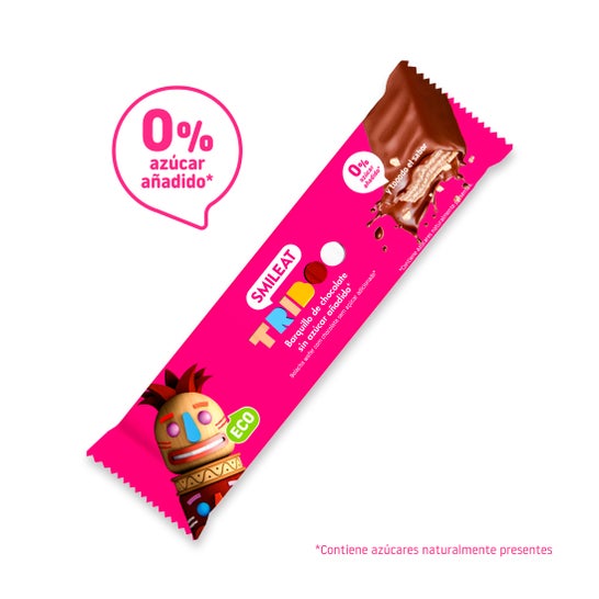 Smileat Triboo Barquillo Ecológico Recubierto de Chocolate 40 g