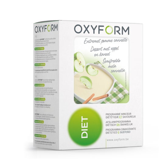 Oxyform Diet Postre Crema Manzana Canela 12 Sobres