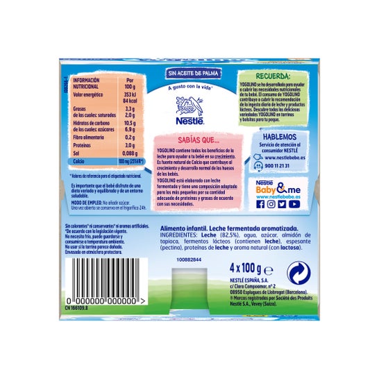 Nestle Iogolino Natural Tarrina 4x100 ml