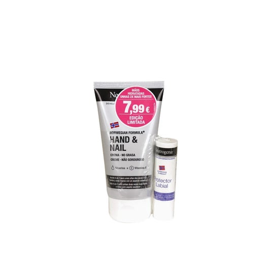 Neutrogena Kit Creme Mãos e Unhas 75ml + Stick Labial