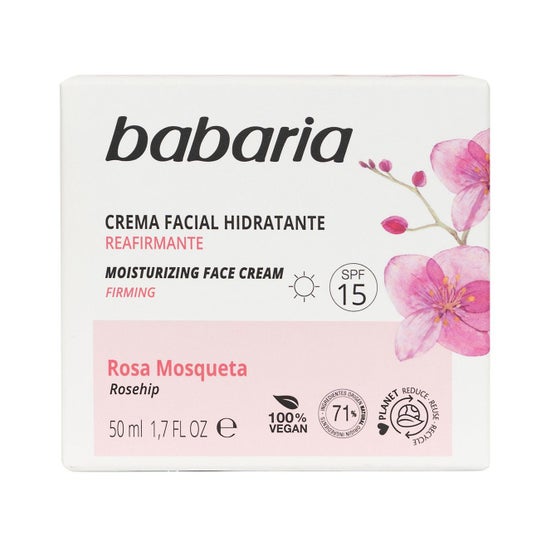 Babaria Moisturizing Facial Cream 24 Hours Rozenbottel 50ml