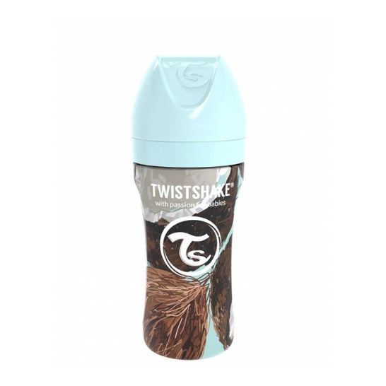 Twistshake Biberon Anticolico 330ml Coco Acero 1ud