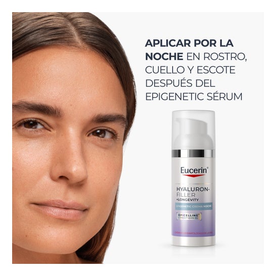 Eucerin Hyaluron-Filler + Longevity Epigenetic Crema Noche SPF 30 50ml