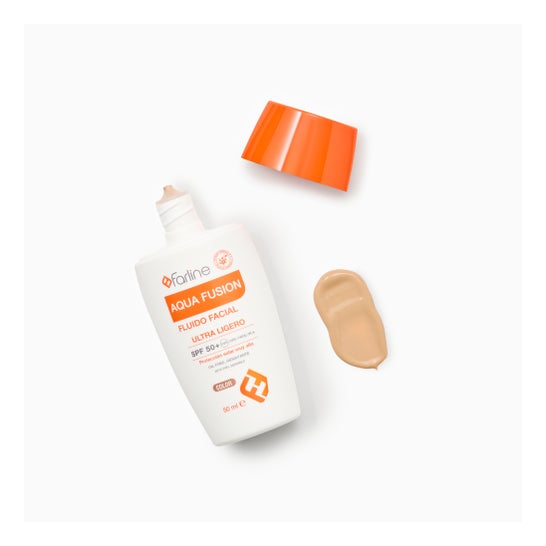 Farline Fluído Facial Aqua Fusion Color Spf50+ 50 ml