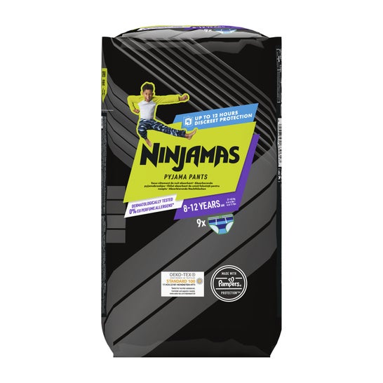 Pampers Ninjamas Pañales Nocturnos Niño 8-12 Años 9 uds