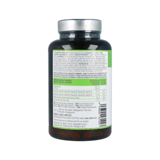 Nutralie Garcinia Cambogia Complex + Cromo + Zinc + B2 y B6 90caps