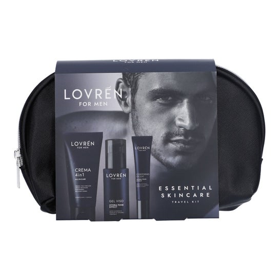 Lovrén For Men Travel Kit Crema + Gel Facial + Contorno de Ojos
