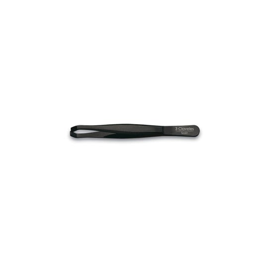 3 Claveles Pinza de Depilar Cangrejo Negra 9cm 1ud