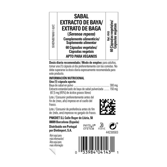 Solgar Sabal Extracto de Baya 60vcaps