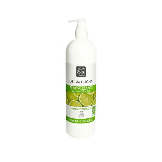 NaturaBio Cosmetics Revitalizing Bath Gel Lemon Aloe 740ml