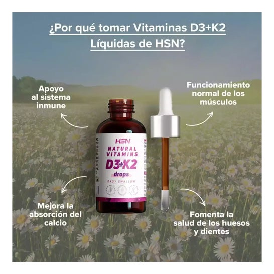 HSN Vitaminas D3+K2 Líquidas 30ml