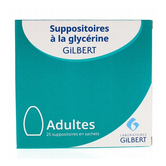 Gilbert Suppositoire de Glycérine Codex Adulte 25uts