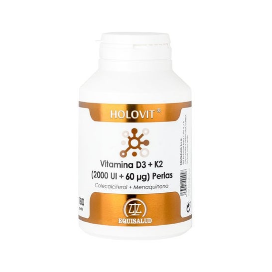 Holovit Vitamina D3 2.000UI + K2 60µg 180 perlas