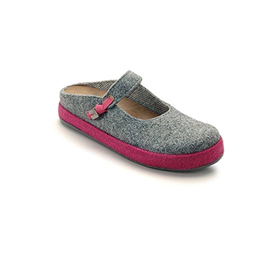 Scholl Ikike Maultier Grau Fuchsia 37